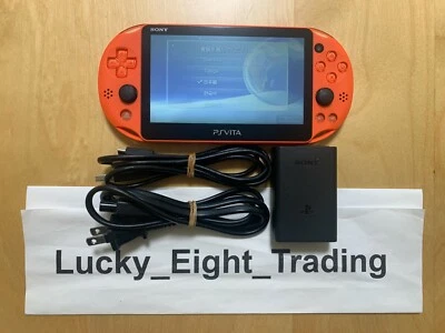 PS Vita Neon Orange PCH 2000 Za24 Console Charger PSV Slim [CC] - Image 1 of 4