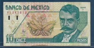 Mexico 10 Pesos, 1994, P 105a, VF - Picture 1 of 2