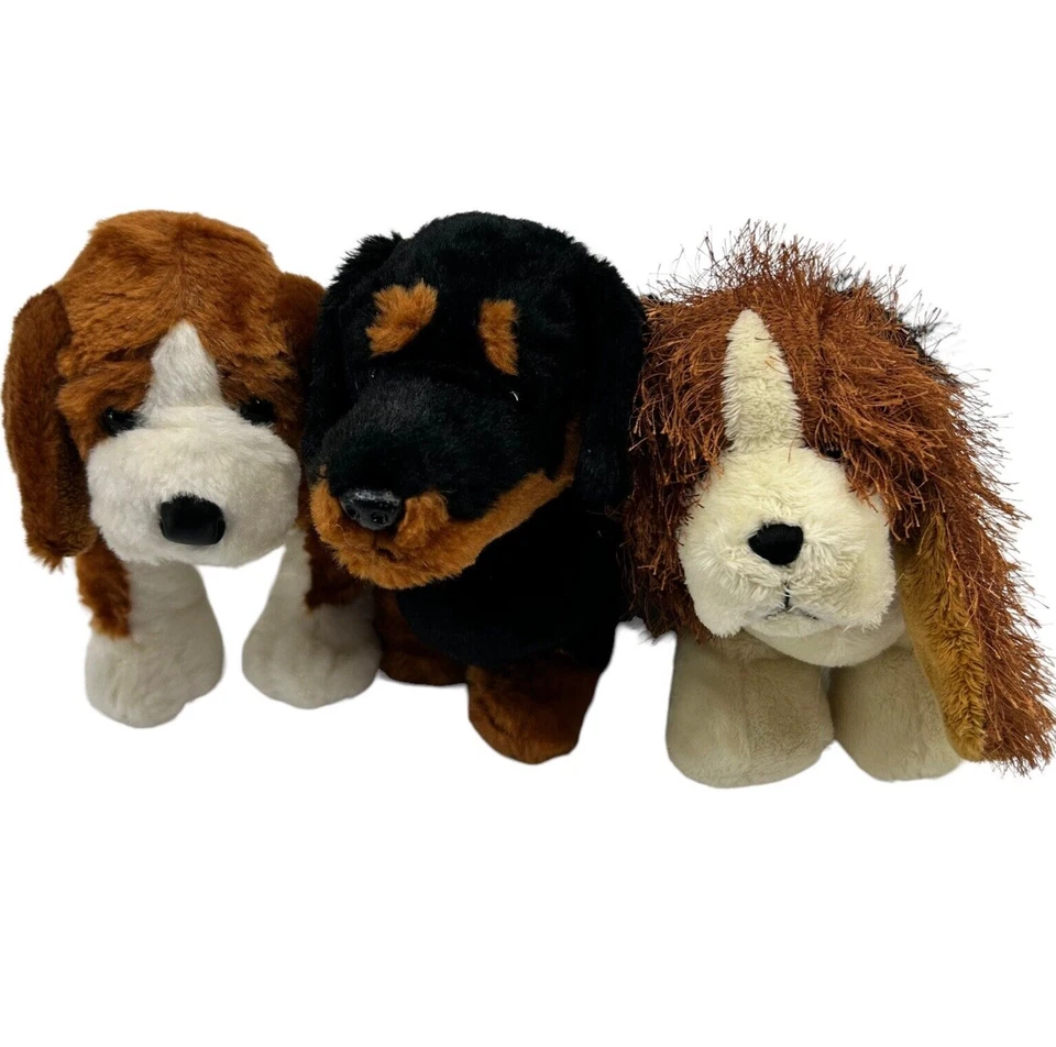 Webkinz Puppy Dog Plush Lot Beagle Basset Hound Dachshund Stuffed Animal No Code - Image 1 of 4