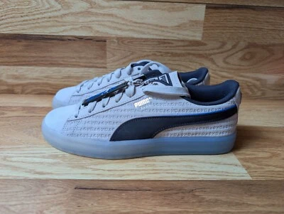 Puma Gamuza Playstation Grado Escuela Talla Juvenil 6Y Blanco Azul 396655-01 Foto 1 de 4