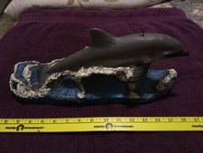Candle Dolphin Decorative Huge 16" Long 6" Tall Euc