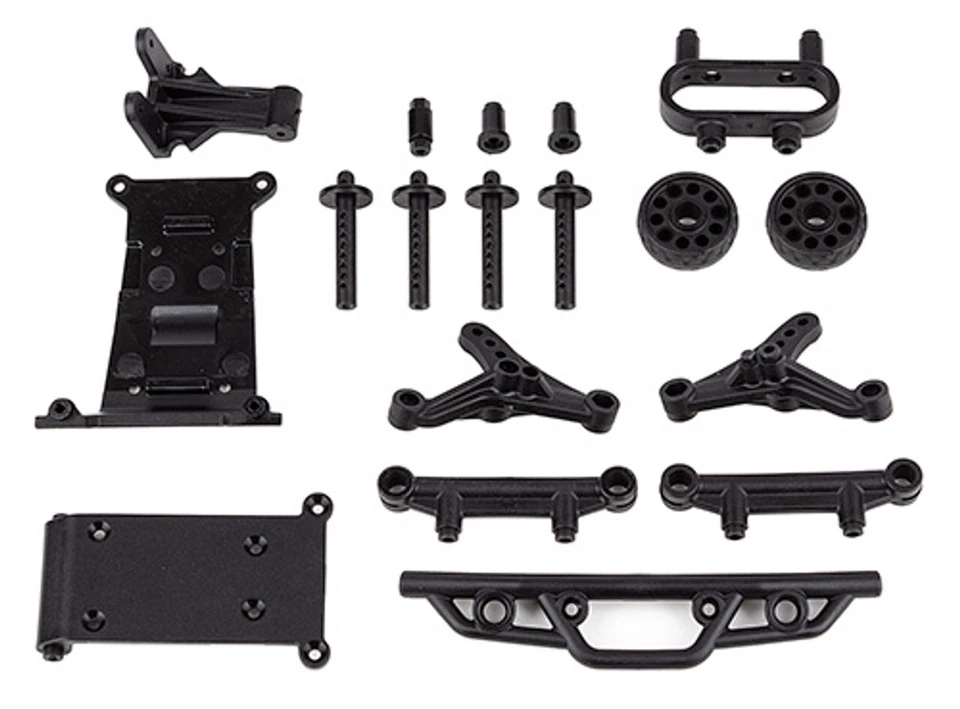 Associated 21621 Bumper, Wheelie Bar, Body Mount Set for Reflex 14MT - Image 1 of 1