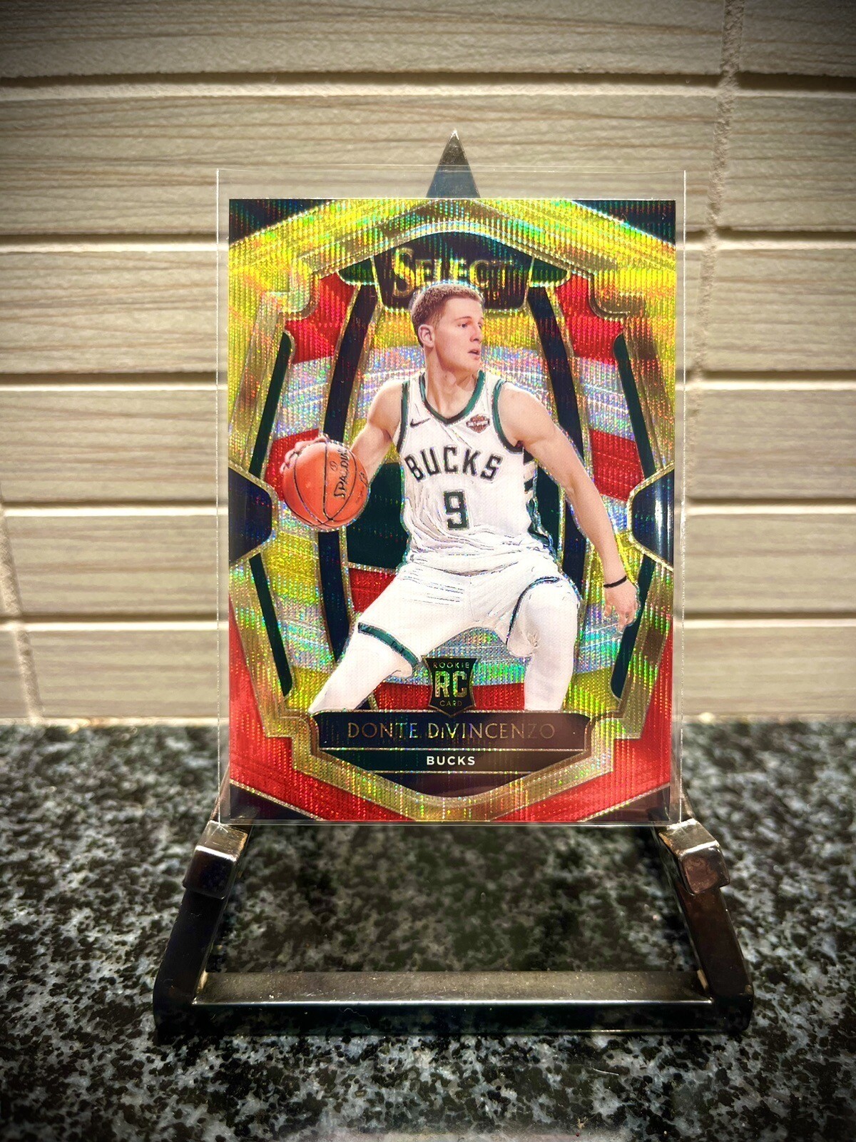 2018-19 Panini Select DONTE DIVINCENZO Premier Tri-Color Prizm Rookie Card #164