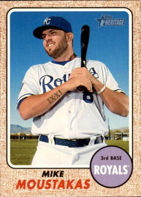 2017 Topps Heritage #387 Mike Moustakas - NM - Image 1 of 2