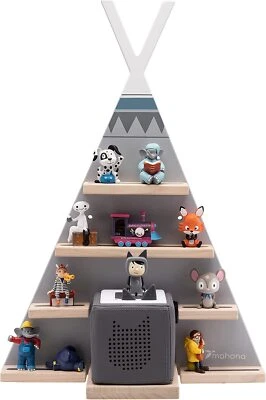 MAHONA Tonie Shelf Tipi Tent Children's Shelf Toni Box Magnetic Storage Hearing Figures 2676