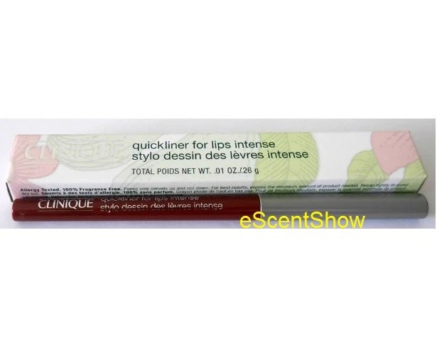 CLINIQUE QUICKLINER PARA LABIOS LÁPIZ DELINEADOR DE LABIOS AUTOMÁTICO INTENSO 0,01 OZ F/S NUEVO EN CAJA Foto 1 de 1