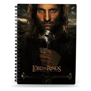 Aragorn Escritura Película Herr der Ringe Cuaderno Efecto 3D El Señor de los Anillos - Imagen 1 de 2