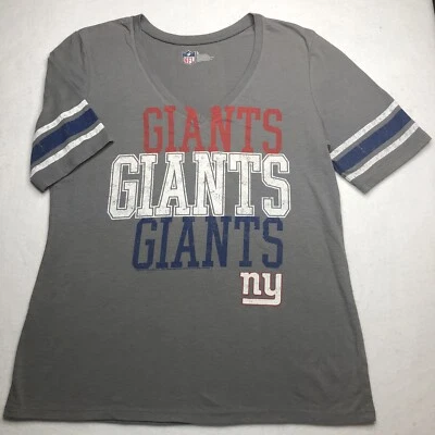 Camiseta para mujer NY Football Giants grande gris Foto 1 de 4