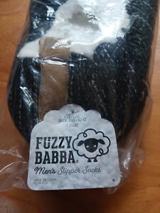 Fuzzy Babba Mens Slipper Socks Size 10-12