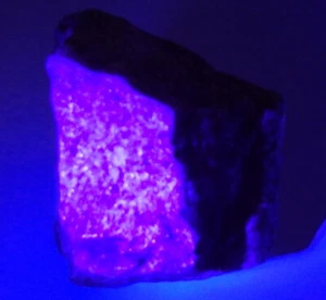 1175ct Fluorescent Blue Sapphire Unheated Rough Natural Mined Collector Grade - Picture 1 of 12
