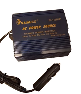Fuente de alimentación de CA para automóvil Samlex 175 vatios SI-175HP 115v AC encendedor de cigarrillos  - Imagen 1 de 7
