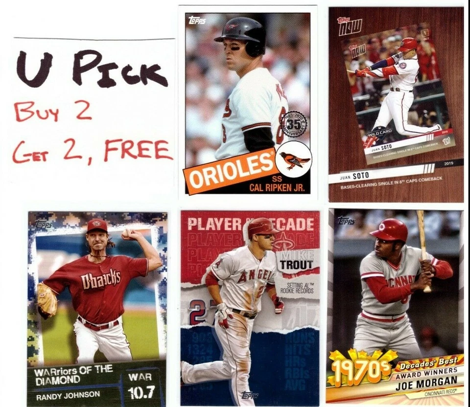 2020 Topps Baseball Inserts HOF Rookies Variants Ships FREE, Buy 2 Get 2 FREE - Image 1 of 1