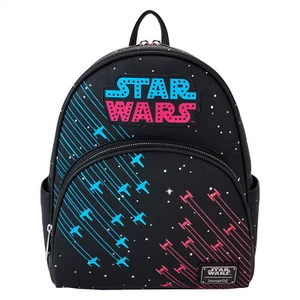 Star Wars 70's Neon Mini Backpack By Loungefly Black - Picture 1 of 7