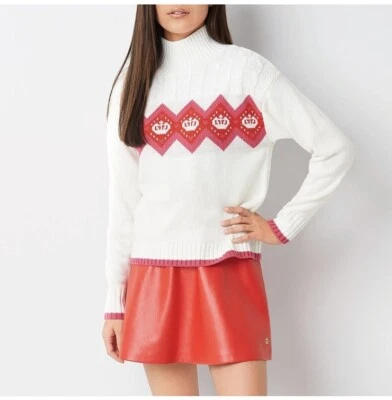 Juicy By Juicy Couture Women's Mock Neck Long Sleeve Sweatshirt, Ivory S - Image 1 of 4