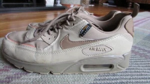 NIKE Mens beige Airmax 90 Surplus cordura fabric trainers size 7 - Picture 1 of 5