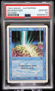 1994 MTG Magic BRAINGEYSER Revised Edition PSA 10 Gem Mint Magic The Gathering ✨ - Picture 1 of 2