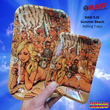 RAW RJB Summer Beach  Metal Rolling Tray Small or Mini Sized - New from RAW