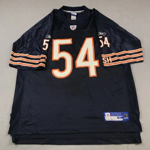 Chicago Bears Jersey Mens XL Blue Orange Reebok On Field Brian Urlacher #54 Logo - Picture 1 of 11