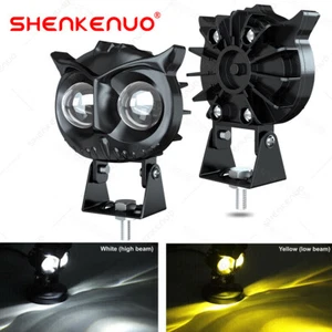 Barra de luz de trabajo LED Owl vainas de punto de conducción antiniebla todoterreno SUV ATV camión amarillo blanco - Imagen 1 de 16
