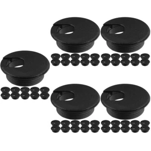  5 Pack Stanz- Und Kabelbox Schreibtisch Kabeldurchführung Desktop-Lochabdeckung - Afbeelding 1 van 12