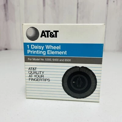 Lote de elementos de impresión vintage AT&T Daisy Wheel para modelo nº 5300 6400 6500 Foto 1 de 2