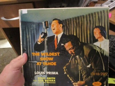 Louis Prima Kelly Smith Sam Butera Rare 1959 Collector Tahoe Capitol - Image 1 of 2