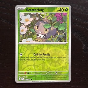 Scatterbug 005/191 Pokemon Surging Sparks Scarlet&Violet Reverse Holo Common NM - Picture 1 of 2