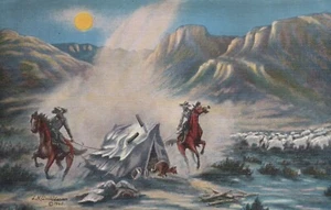 L. H. Larsen - Range Feud - lino sin publicar - Imagen 1 de 3