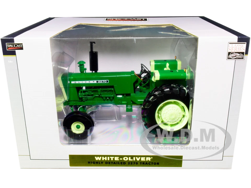 WHITE-OLIVER 2270 TRACTOR GREEN 1/16 DIECAST MODEL BY SPECCAST SCT742 - Image 1 of 1