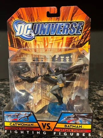 DC Universe Catwoman VS. Batman Fighting Figures 2007 Mattel M7267 NIB Cover