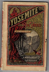 YOSEMITE GUIDE BOOK, CIRCA 1880, INCOMPLETE, 48 FU LL PAGE ILLUSTRATIONS. - Picture 1 of 3