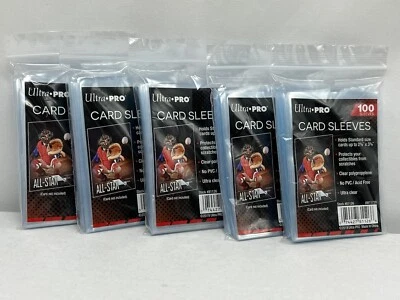 ULTWY (5) Ultra Pro Soft Penny Card Sleeves 100ct Standard Size Cards Free Shipping!