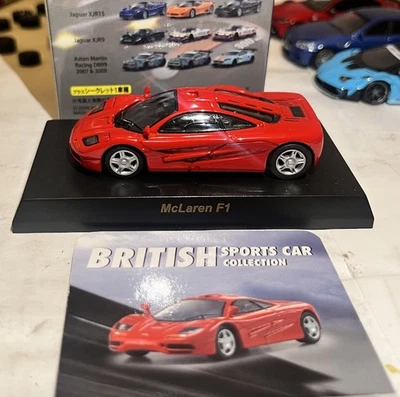 Coche modelo diecast rojo McLaren F1 1995 Kyosho 1/64  Foto 1 de 4