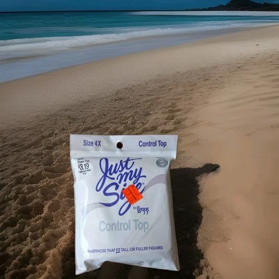 Pantimedias Just My Size By Legs Control Top 4x Nude Puntera Transparente 1 Par Foto 1 de 4