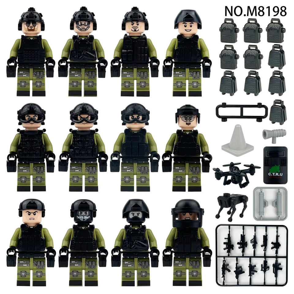 Minifigura Lego personalizada de videojuego Call of Duty x 12 modelos de juguete de héroes soldados - Imagen 1 de 1