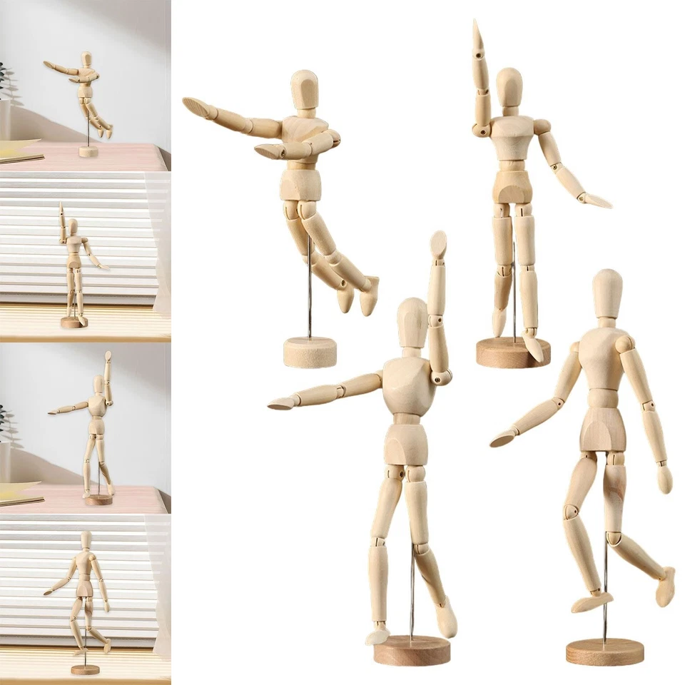 Künstler Schaufensterpuppe, Modell mit Ständer, flexible Körpergelenke, für - Bild 1 von 1