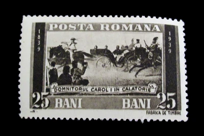 Estampillas de Rumania Scott 475 King Carol Caballería Caballería 1939 como nuevas montadas Foto 1 de 3