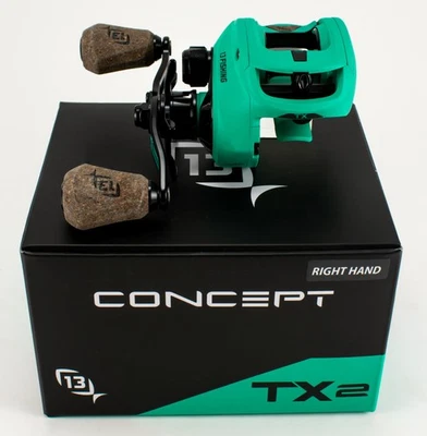 *13 FISHING CONCEPT TX GEN II TX2-6.8RH 6.8:1 RIGHT HAND BAITCAST REEL - Image 1 of 4