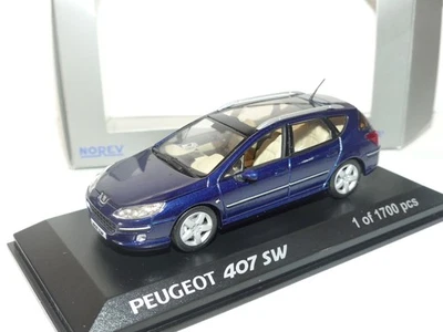 PEUGEOT 407 SW Bleu de Chine NOREV 1:43 - Photo 1/2