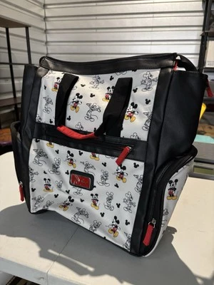 Conjunto de bolsa de fraldas bebê Disney Mickey Mouse trocador incluído - Imagem 1 de 4