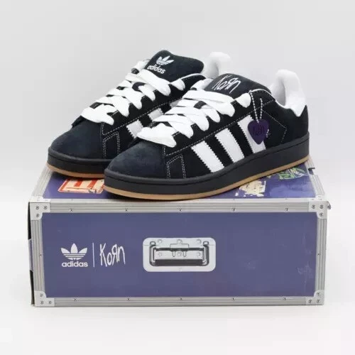 Men's and Women's--IG0792 Adidas Korn Originals Campus '00s Black White Gum