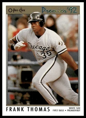 1992 O-Pee-Chee Premier #59 Frank Thomas Chicago White Sox NM+ - Image 1 of 2
