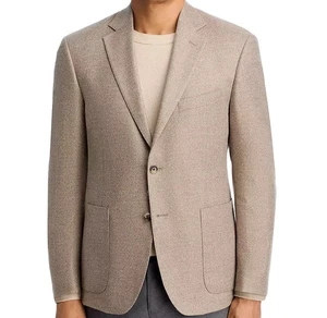 Herren Store Bloomingdale's Stoff Melange Einfarbig Unstrukturiert Sport Mantel Gr. 48R - Bild 1 von 8