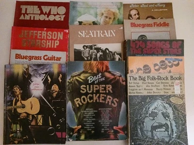 Lot of 12 1970's Songbooks Wings Over America, The Who, Jefferson Starship  - image 1 of 4