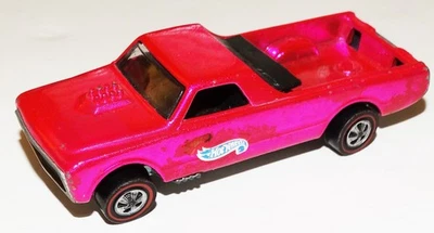 Hot Wheels Redline Pink Custom Fleetside Sky Show Vintage 1968 EE. UU. Mattel Foto 1 de 4