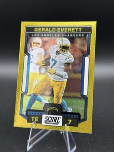2023 Score Gerald Everett Gold Dots /210 LA Chargers - Bild 1 von 2