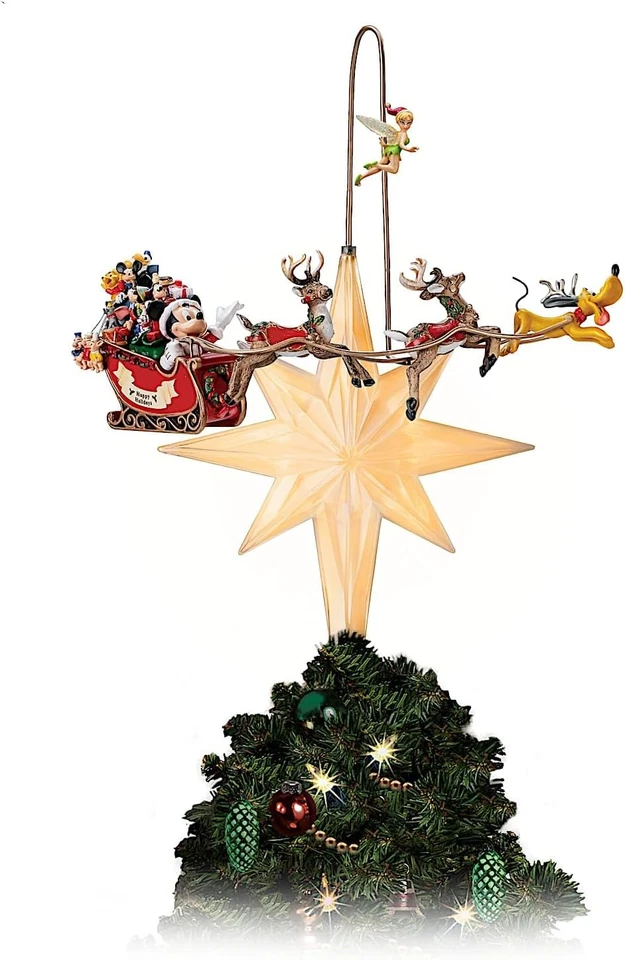 The Bradford Exchange Disney's Timeless Holiday Treasures Tree Topper Foto 1 de 4