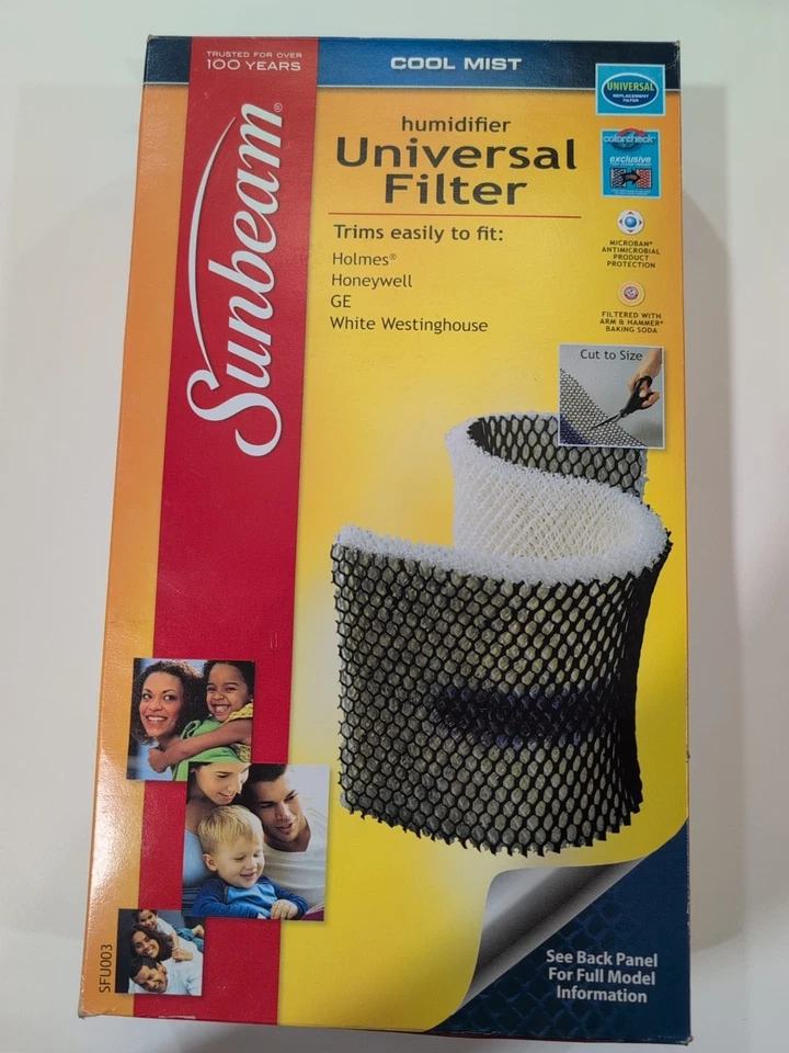 NEW In Box Sunbeam Holmes SFU003 Coolmist Humidifier Universal Filter, 1 Filter - Image 1 of 4