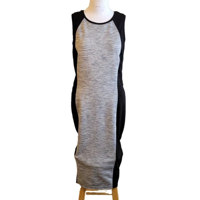 Vestido Athleta Pequeño Mujer Tejido Bloques de Color Funda Cuello Redondo Gorra Manga Cremallera Foto 1 de 4