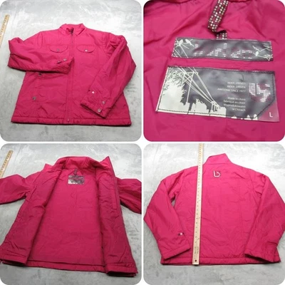 Burton Jacket Womens Large Fuchsia Pockets City System Insulated Full Zip Puffer - Image 1 of 4